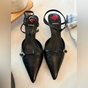 Larroude Grace Kitten Heel Pumps